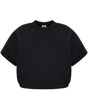 Nike Pre-Game Fleece Oversized Mod-Cropped Top - Schwarz