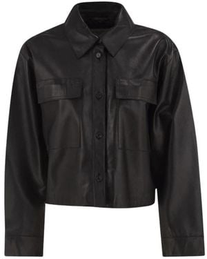 Weekend by Maxmara Leather Jackets - Negro