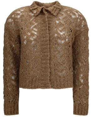 Max Mara Quarto Openwork Vest - Bruin