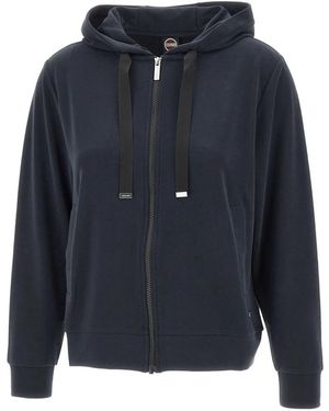 Colmar Fitness ,Blauw ,Hoodie Met Volledige Ritssluiting