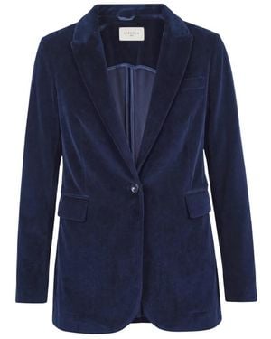 Circolo 1901 Jassen ,Blauw ,Katoen Stretch Jersey Blazer