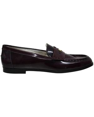 Ines De La Fressange Paris Elvire slipper aus glattem burgunder leder,elvire slipper aus glattem mitternachtsblau leder - Schwarz