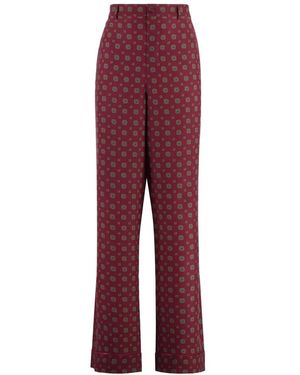Moschino Broeken ,Rood ,Broek Met Geometrische Print