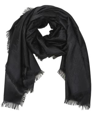 Saint Laurent Silky Scarves - Negro