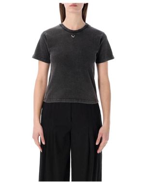 OTTOLINGER Distressed Grafik T-Shirt - Schwarz