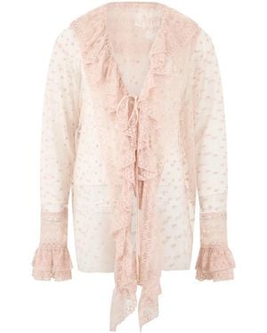 Alberta Ferretti Met Kanten Details - Roze