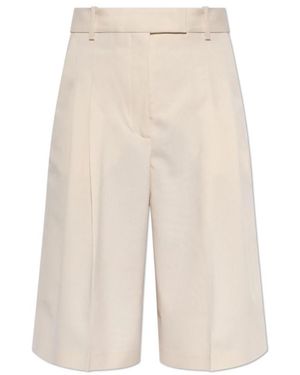 By Malene Birger Korte Broeken ,Leer Cymbaria Shorts - Naturel