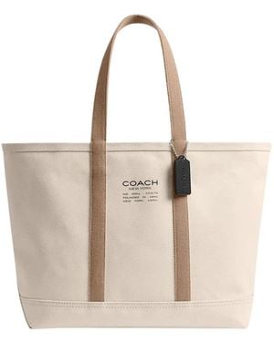 COACH Tassen ,Wit ,Leer Utility Tote - Naturel
