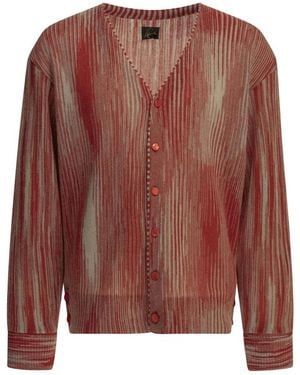 Needles Jacquard Strick Cardigan - Braun