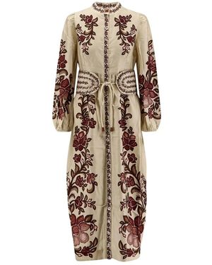 FARM Rio Midi Dresses - Naturel