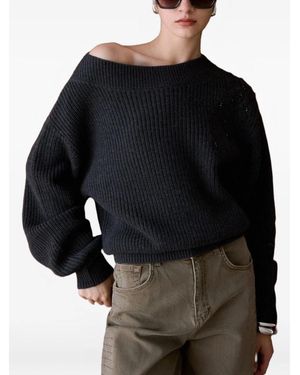 Liu Jo Wollstrickpullover Mit Stickerei - Schwarz