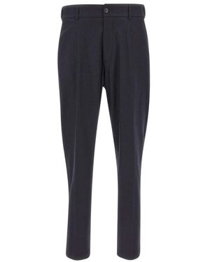 Eleventy Rechte Broek - Blauw