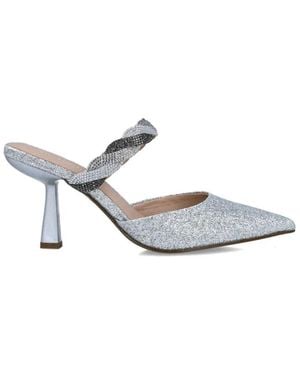 Menbur Heeled Mules - Metallizzato