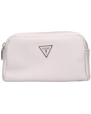 Guess Saffiano Vanity Case - Roze