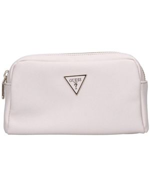 Guess Saffiano Vanity Case - Roze