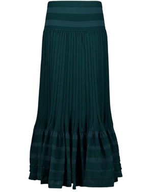 Zimmermann Rebellion Gathered Midi Skirt - Groen