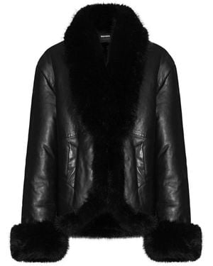 ROTATE BIRGER CHRISTENSEN Faux Fur & Shearling Jackets - Black