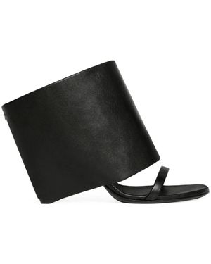 Courreges Heeled Mules - Nero