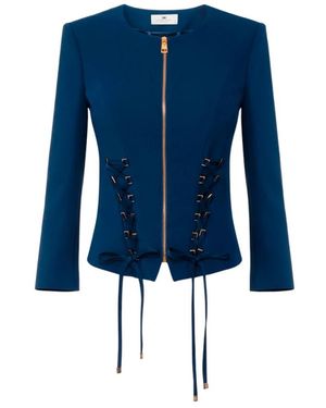 Elisabetta Franchi Light Jackets - Blue