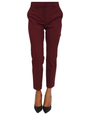 Marella Cropped Trousers - Rojo