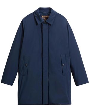 Woolrich Cloud Lamar Einreiher-Mantel - Blau