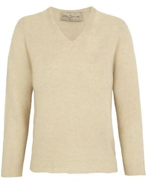 Cortana V-Neck Knitwear - Natural