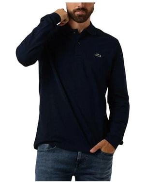 Lacoste Polo Met Lange Mouwen - Zwart