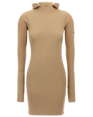 Fendi Jurk Met Capuchon - Naturel