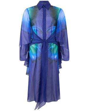Alberta Ferretti Shirt Dresses - Blu