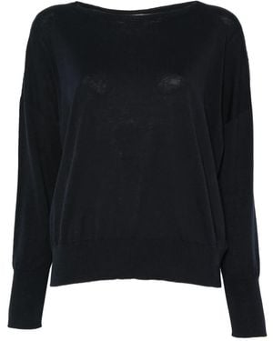 Zanone Round-Neck Knitwear - Nero
