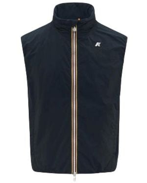 K-Way Jassen ,Blauw ,Nylon Valen Plain Warm Gilet