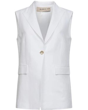 Blanca Vita Vests - White
