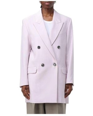 Ami Paris Rosa Lässiger Blazer Jacke - Lila