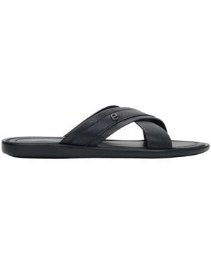 ESTRO Cross-Strap Slide Sandalen - Blau