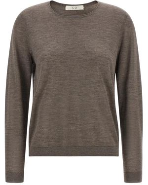 Co. Round-Neck Knitwear - Marron