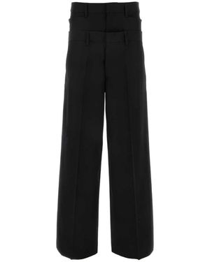 DSquared² Wide Trousers - Black