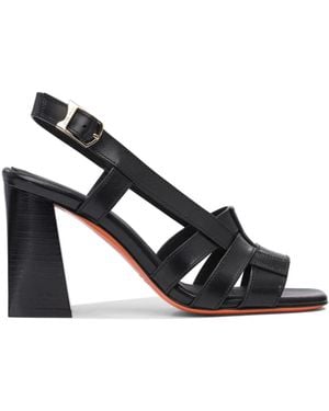 Santoni High Heel Sandals - Black