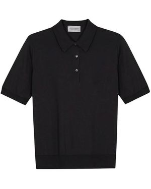 John Smedley Jill Shirt Ss - Zwart