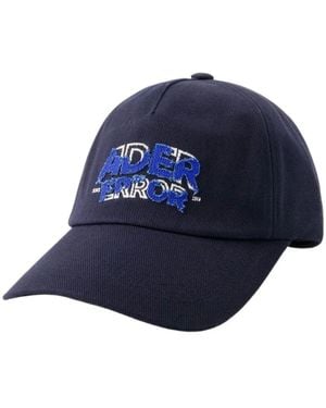 Adererror Blaue baumwoll-baseballkappe