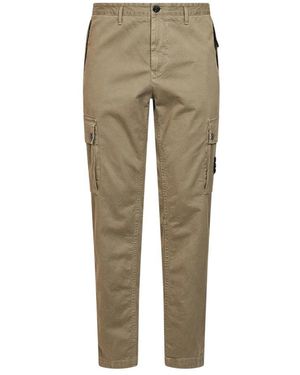 Stone Island Slim-Fit Trousers - Green
