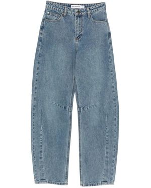 Self-Portrait Loose-Fit Jeans - Azul