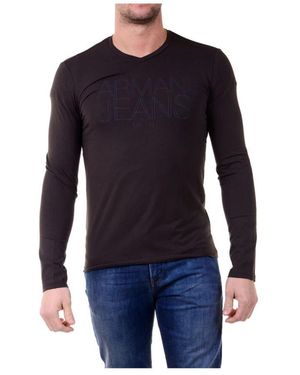 Armani Jeans Gemütlicher strickpullover - Blau