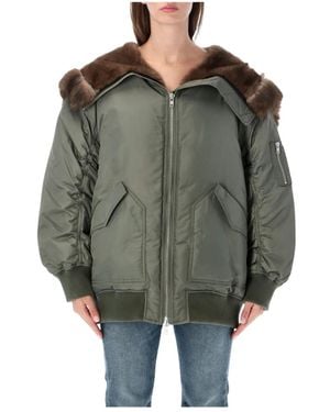 Stand Studio Bomber Jackets - Green