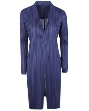Issey Miyake Pleats Jacket - Blau
