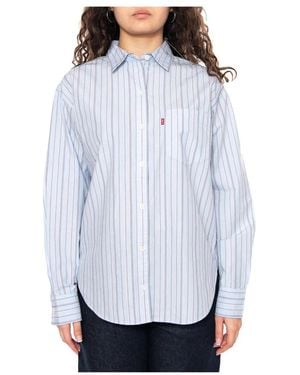 Levi's Overhemden ,Blauw ,Katoen Harlie Boyfriend Shirt