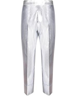 SAPIO Broeken ,Grijs ,Polyester Metallic Broek - Wit