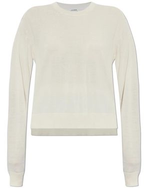 Jil Sander Trui Met Zijsplitten - Wit