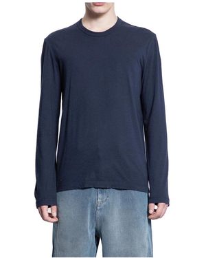 James Perse Long Sleeve Crew - Blau