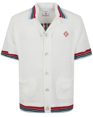 CASABLANCA Short Sleeve Shirts - Blanc