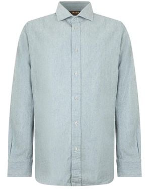 Moorer Casual Shirts - Blue